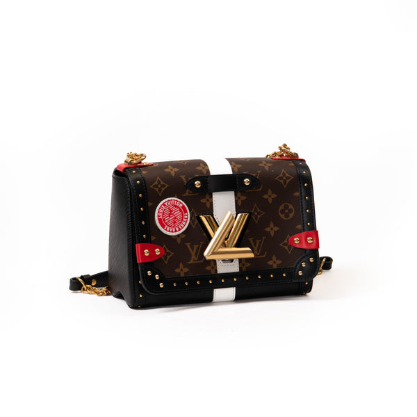 Louis Vuitton Black Epi Monogram Complice Trunks and Bags Twist Shoulder Bag MM