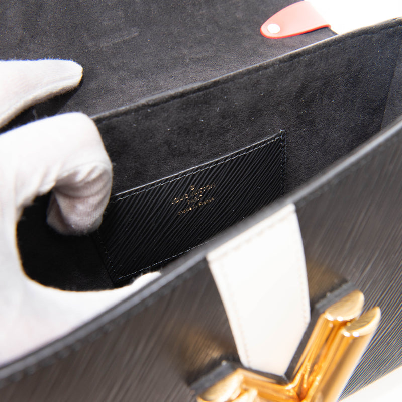 Louis Vuitton Black Epi Monogram Complice Trunks and Bags Twist Shoulder Bag MM