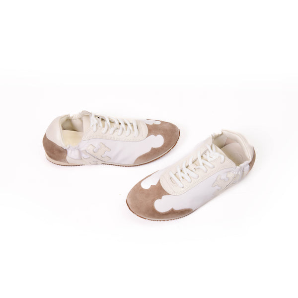 Tory Burch White Leather Sneakers Size 7.5M