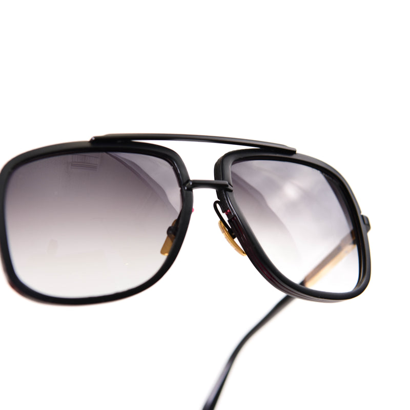 DITA Mach One Sunglasses Black 18K Gold Men’s Aviator Pilot