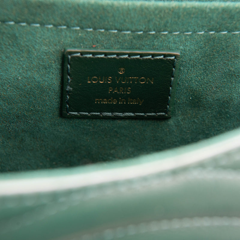 Louis Vuitton Emerald Green Calfskin New Wave Chain PM  Shoulder Bag