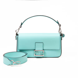 Tiffany & CO. X FENDI 2022 Robin's Egg Leather Baguette