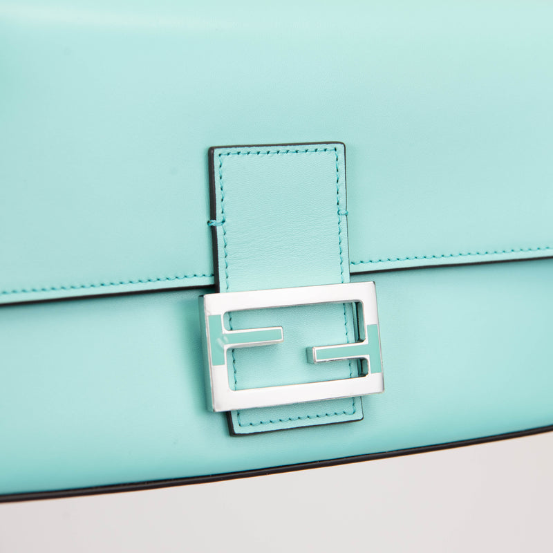 Tiffany & CO. X FENDI 2022 Robin's Egg Leather Baguette