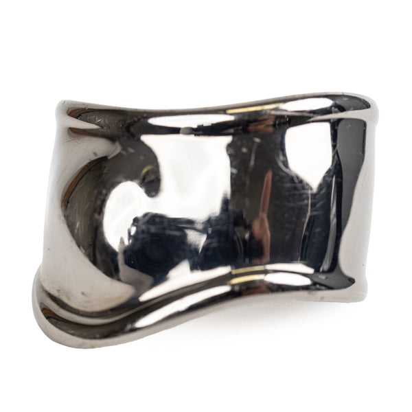 Tiffany & Co. Elsa Peretti Iridescent Dark Silver Bone Cuff Bracelet