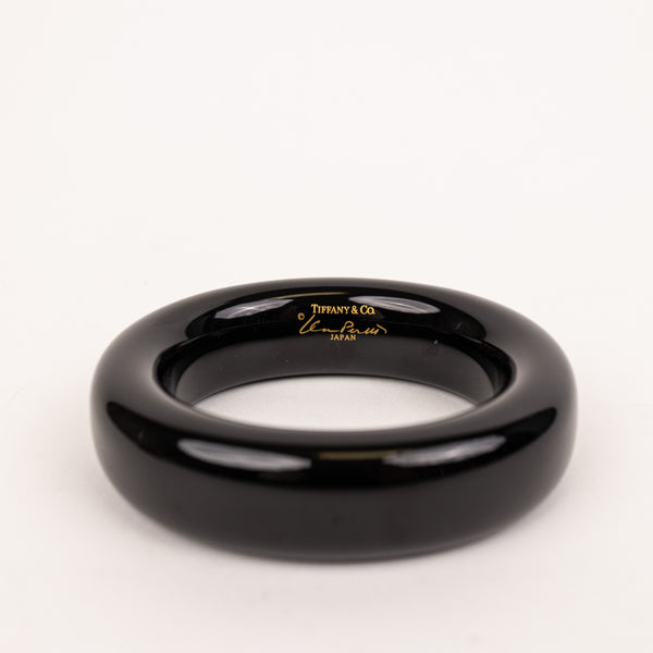 Tiffany by Elsa Peretti Black Lacquer Bangle Bracelet