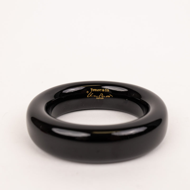 Tiffany by Elsa Peretti Black Lacquer Bangle Bracelet