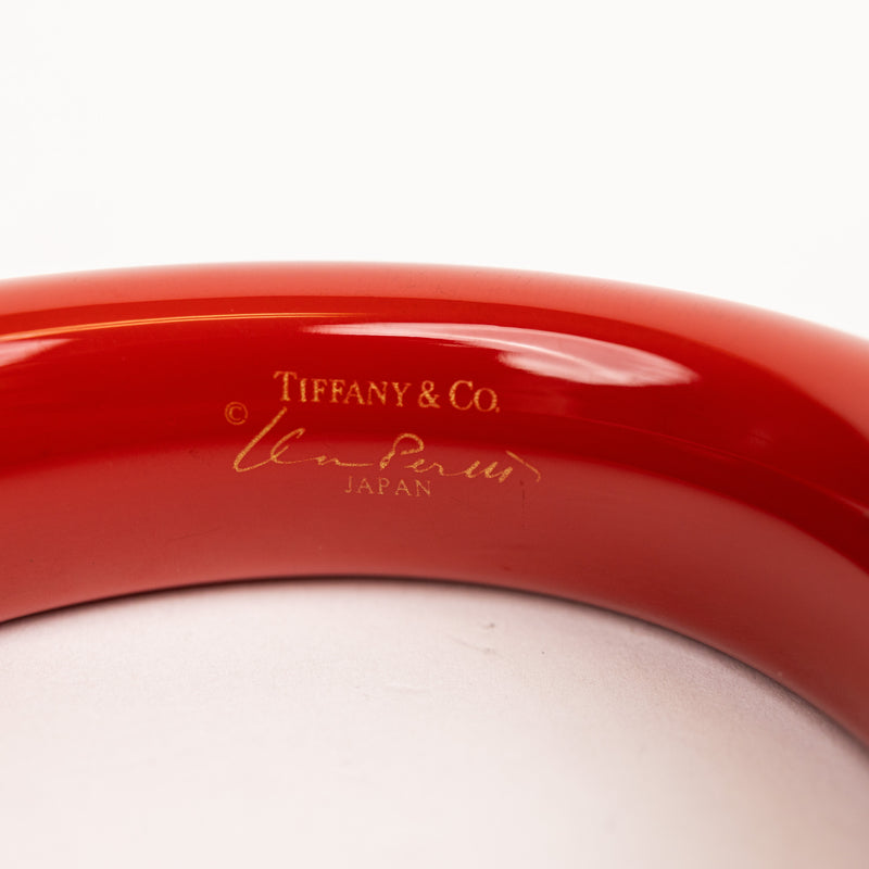 Tiffany Red Lacquer Bangle Bracelet