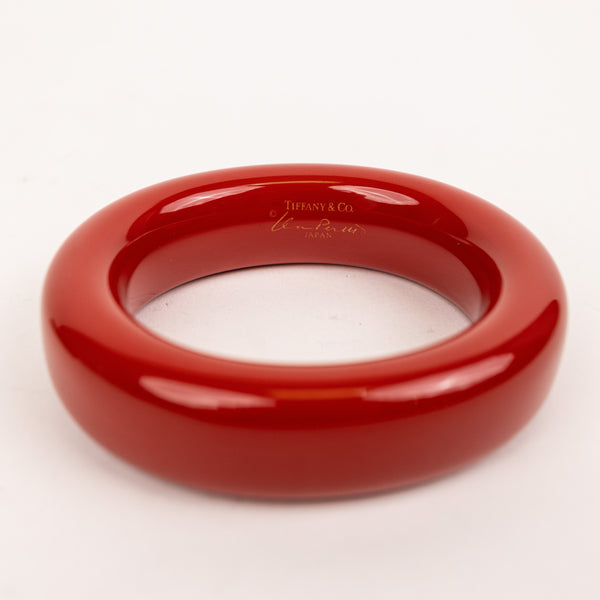 Tiffany Red Lacquer Bangle Bracelet