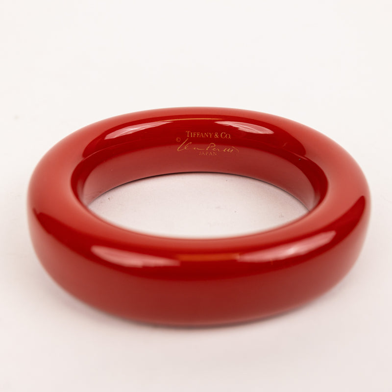 Tiffany Red Lacquer Bangle Bracelet