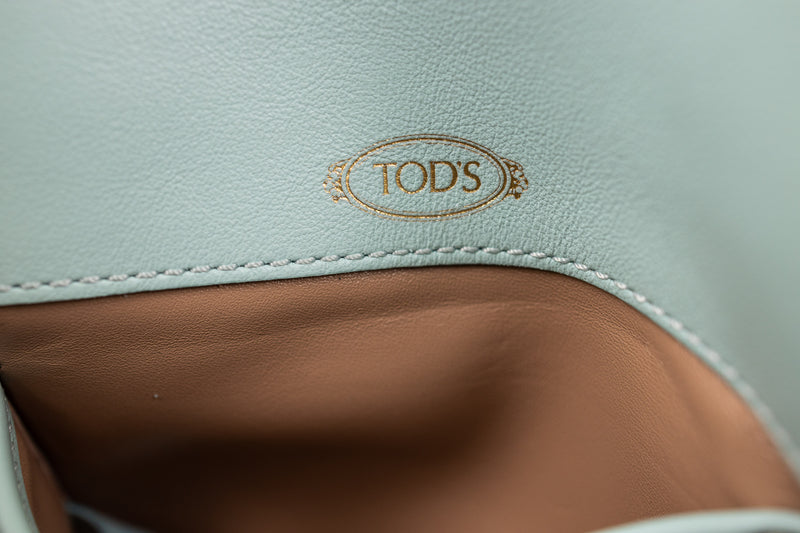 Tod's Blue Calfskin Leather Timeless Crossbody Bag