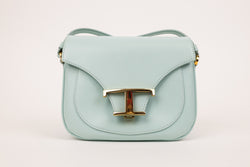 Tod's Blue Calfskin Leather Timeless Crossbody Bag