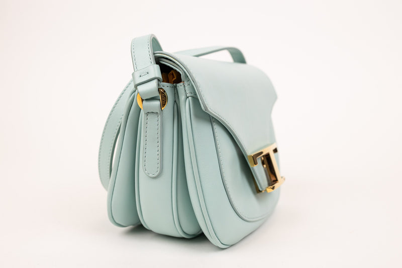 Tod's Blue Calfskin Leather Timeless Crossbody Bag