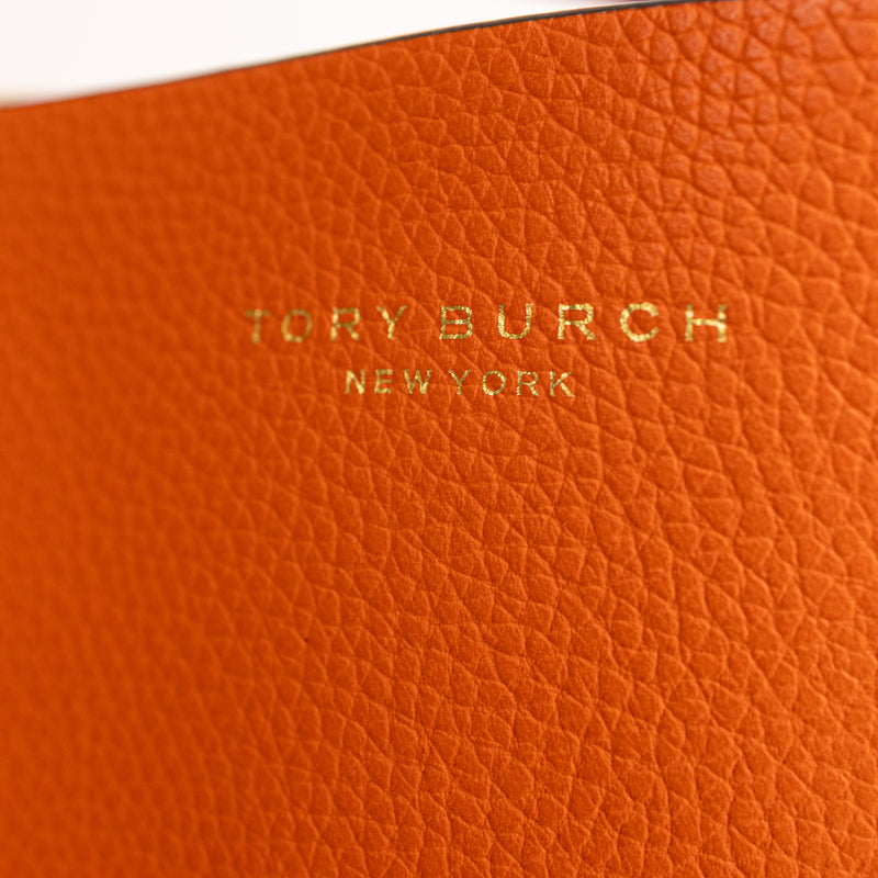 Tory Burch Orange Leather Tote