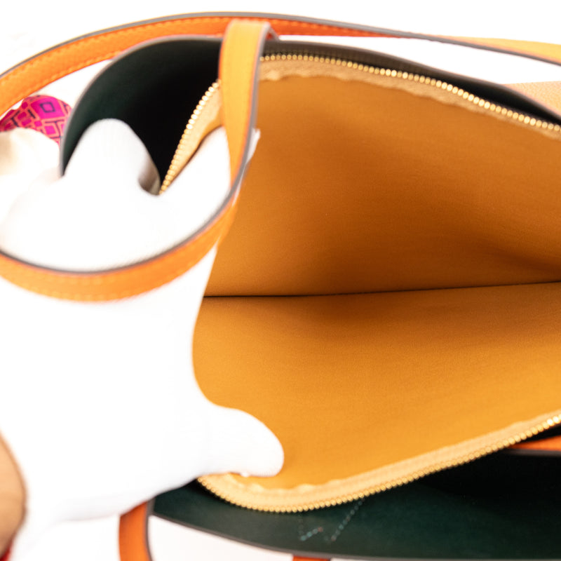 Tory Burch Orange Leather Tote