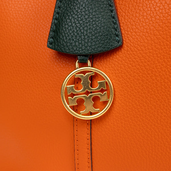 Tory Burch Orange Leather Tote