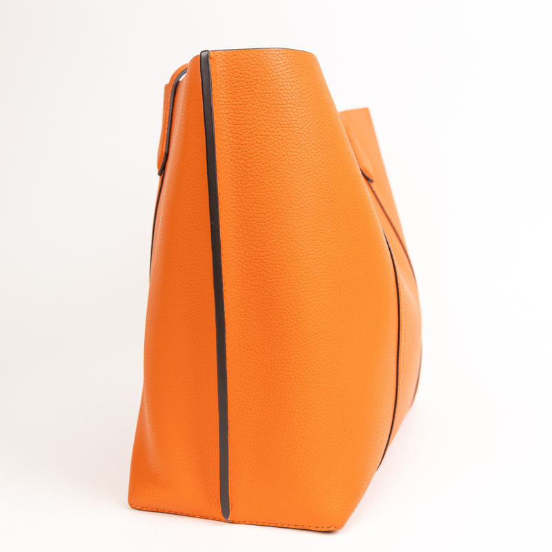 Tory Burch Orange Leather Tote