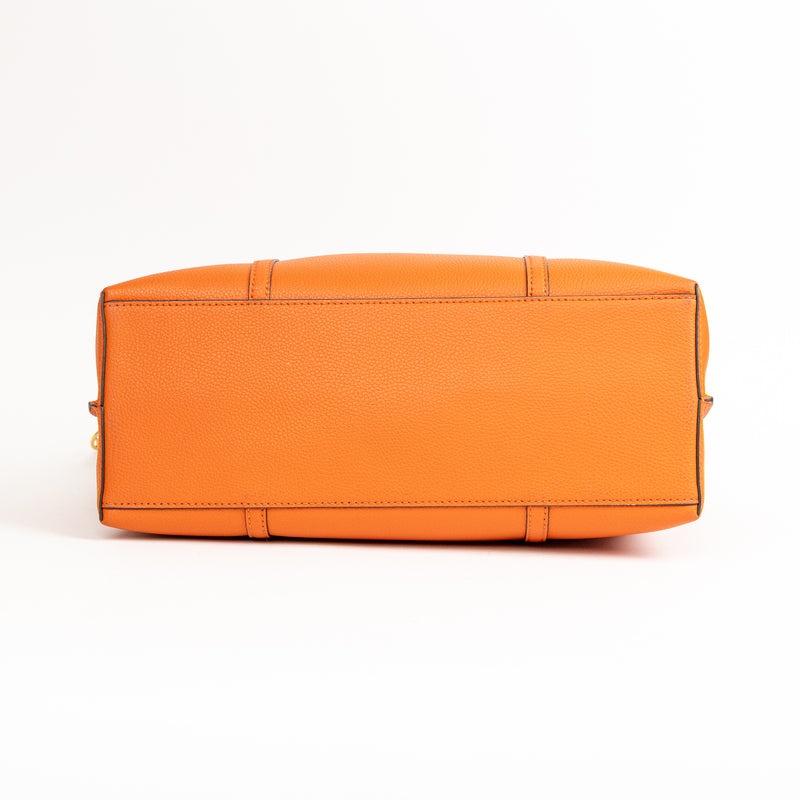 Tory Burch Orange Leather Tote
