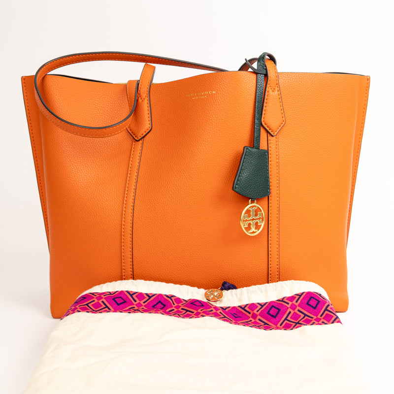 Tory Burch Orange Leather Tote