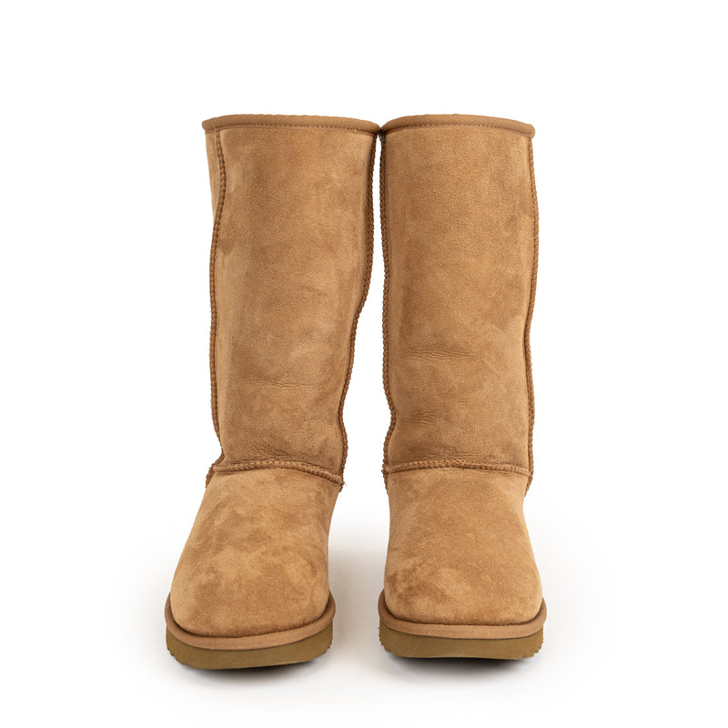 UGG Tan Brown Tall Faux Fur Boots 6/7