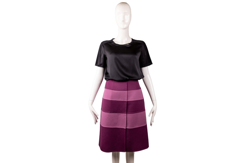 Jupe Crayon Valentino - Laine Et Cachemire - Taille 6 - Violet - Neuf Sans étiquette