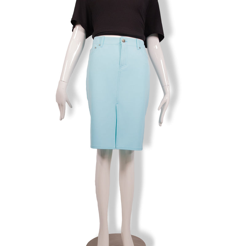 Versace Jeans Couture Blue Slit Skirt Size 26
