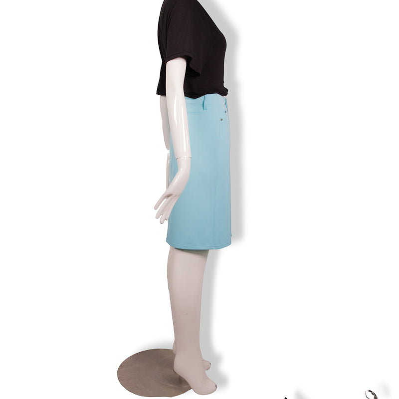 Versace Jeans Couture Blue Slit Skirt Size 26