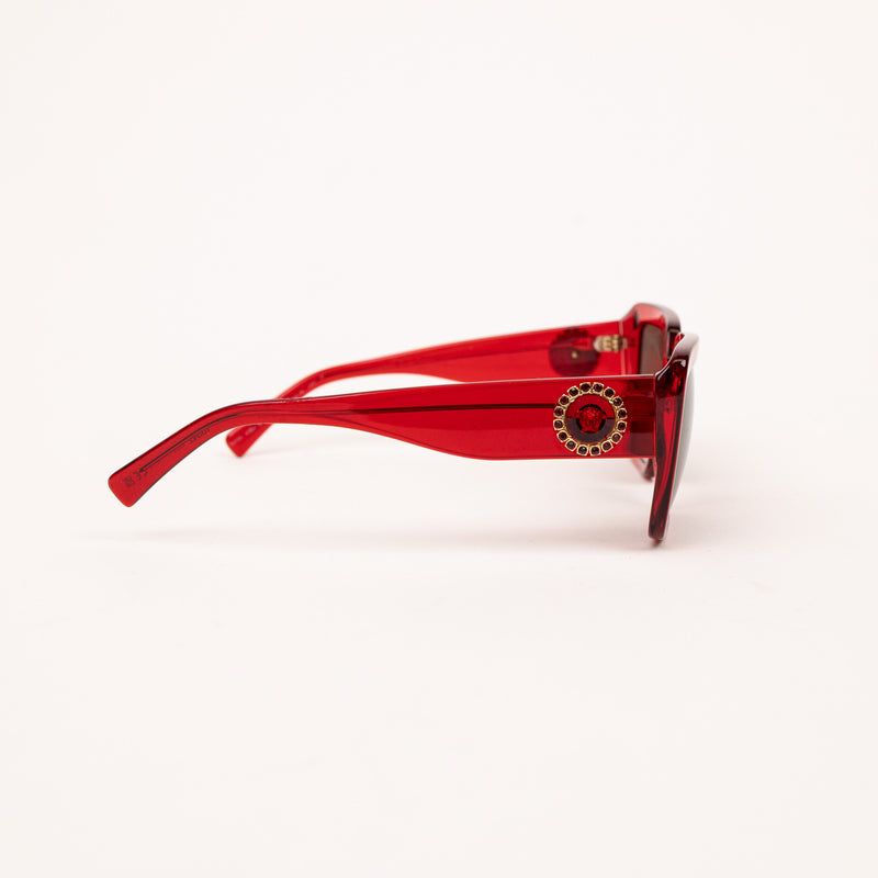 Versace 4394B Red Acetate Sunglasses