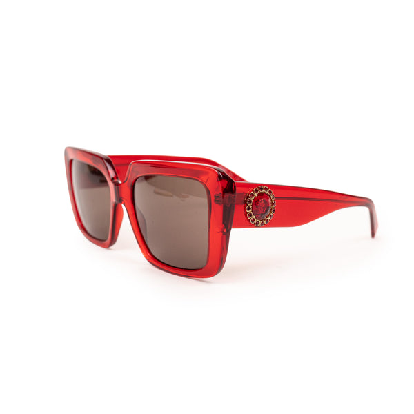 Versace 4394B Red Acetate Sunglasses