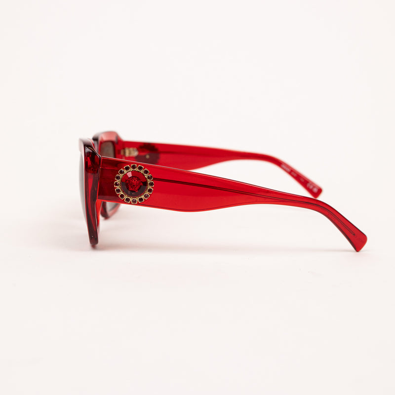 Versace 4394B Red Acetate Sunglasses