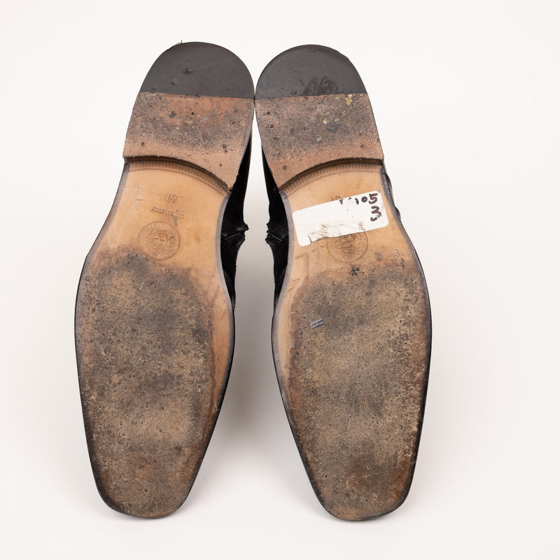 Versace Western Leather Boots Black 41