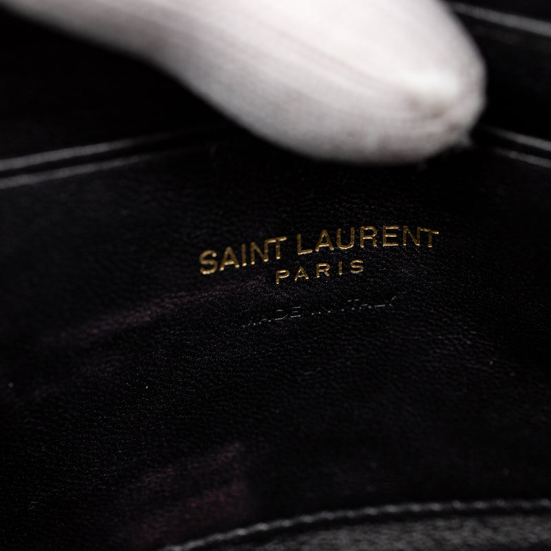 Saint Laurent Black Quilted Leather LouLou Mini Camera Bag