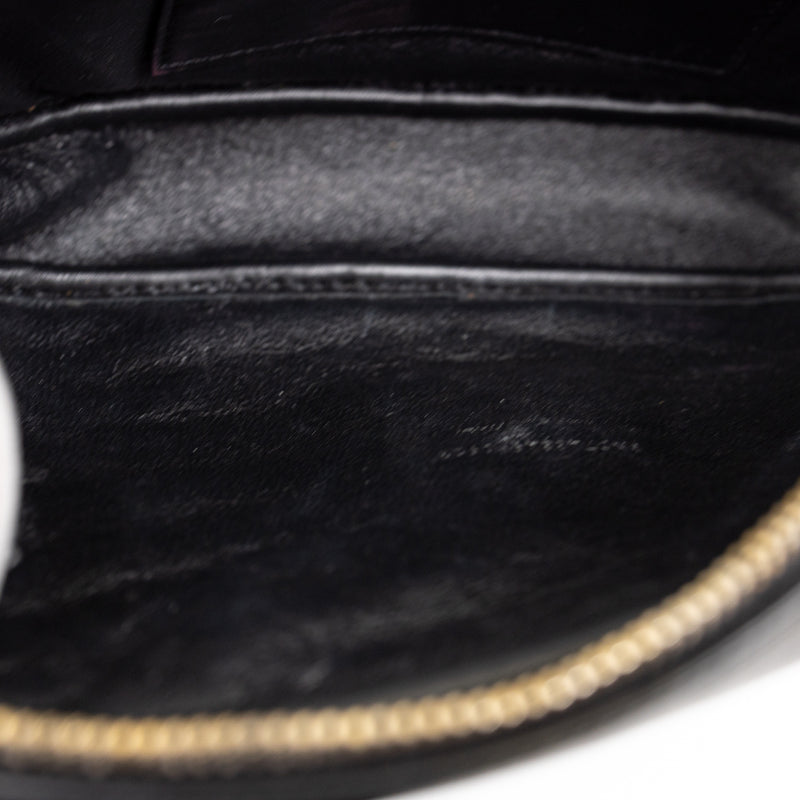 Saint Laurent Black Quilted Leather LouLou Mini Camera Bag