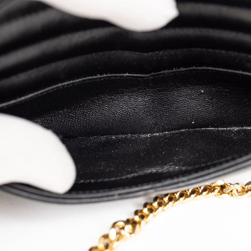 Saint Laurent Black Quilted Leather LouLou Mini Camera Bag