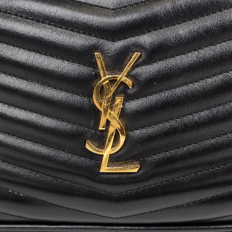 Saint Laurent Black Quilted Leather LouLou Mini Camera Bag