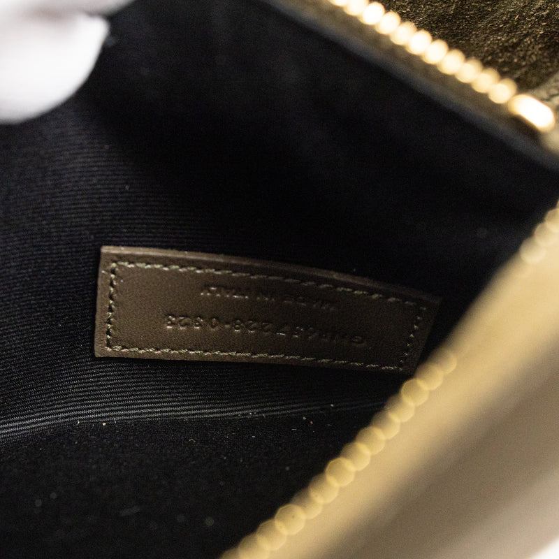 Saint Laurent YSL Olive Green Smooth Leather Le 5 À 7 Hobo Bag