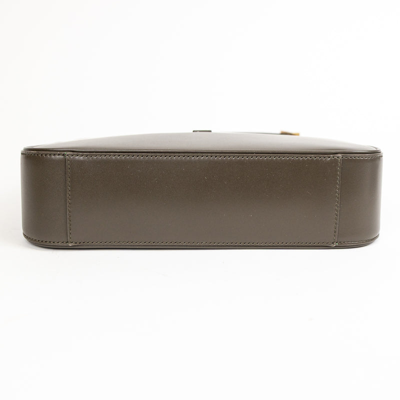 Saint Laurent YSL Olive Green Smooth Leather Le 5 À 7 Hobo Bag