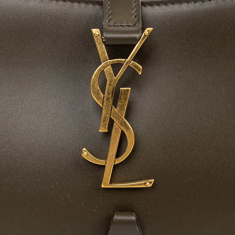 Saint Laurent YSL Olive Green Smooth Leather Le 5 À 7 Hobo Bag