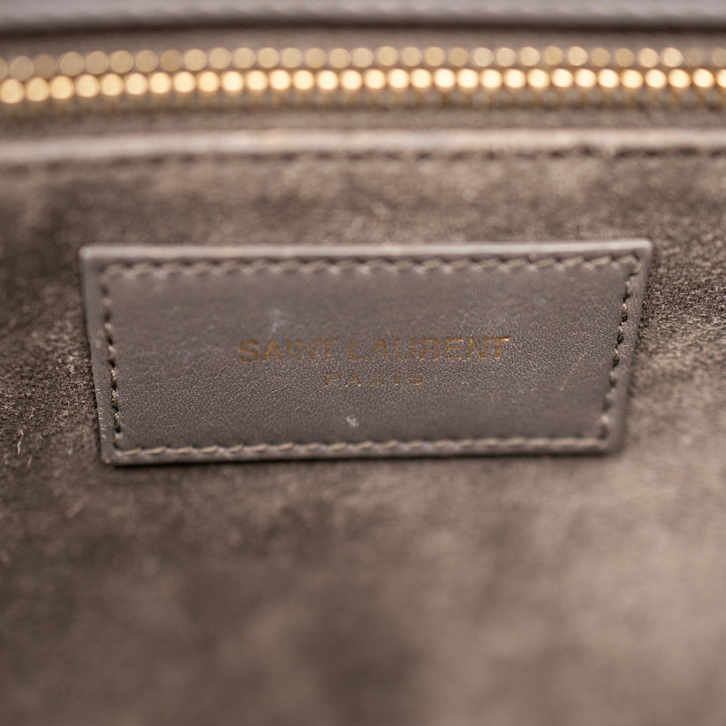 YSL Sac De Jour Bag Calfskin Small Gray