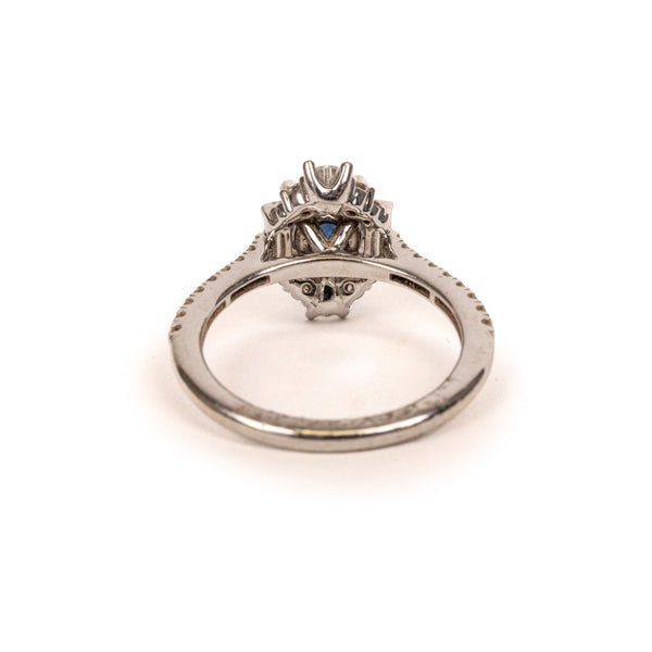 Gabriell & Co Sapphire Ring White Gold 14kt 2kt Sapphire