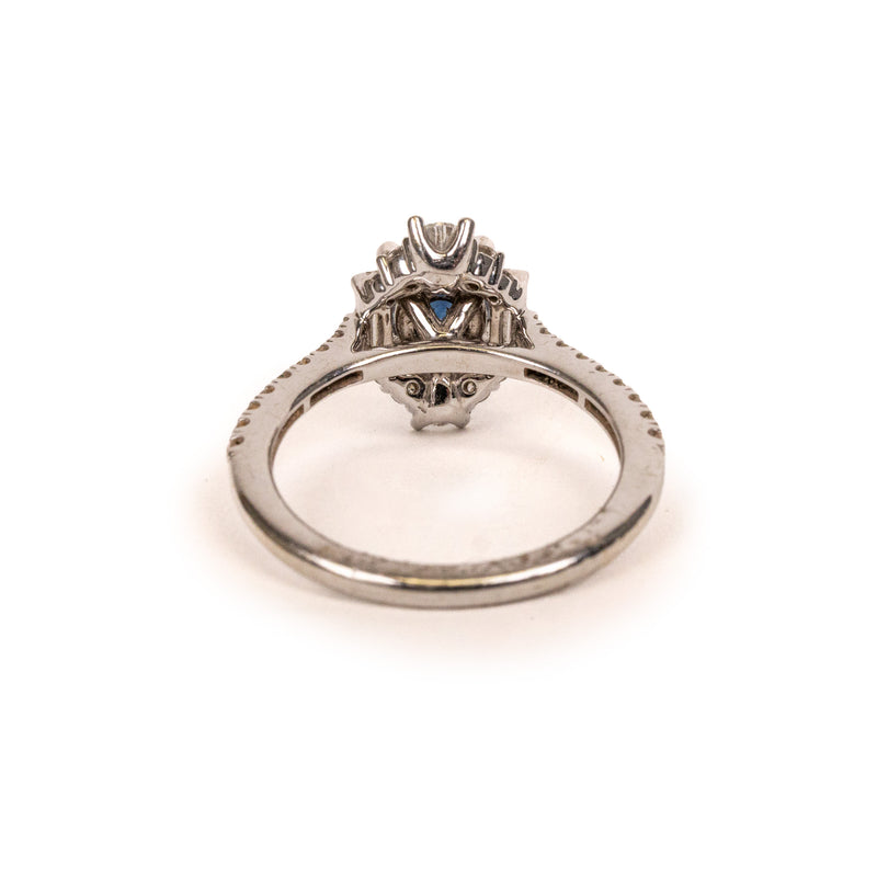 Gabriell & Co Sapphire Ring White Gold 14kt 2kt Sapphire