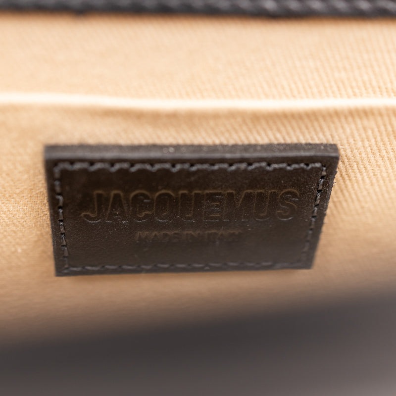 Jacquemus Black Leather Solid Le Long Chiquito Crossbody Bag