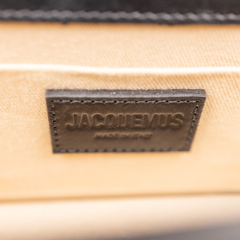 Jacquemus Black Leather Solid Le Long Chiquito Crossbody Bag