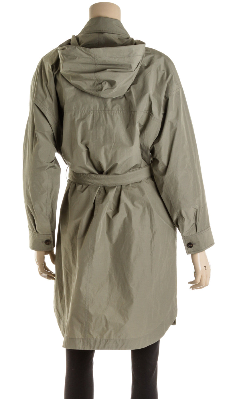 Brunello Cucinelli Green Water Resistant Rain Jacket ( Size 40 )