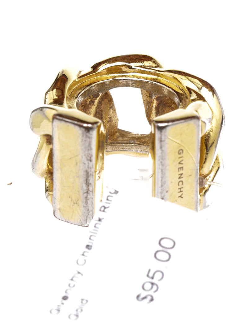 Givenchy Gold Chainlink Ring