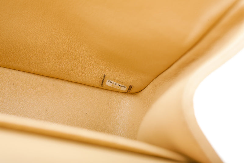Chanel Beige Caviar Leather Double Flap Classic Bag Jumbo GHW