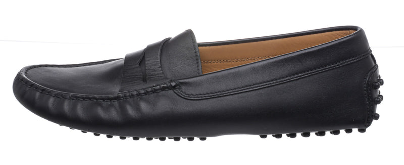 Tod's Black Leather Slip-On Loafers Size Men's 8.5