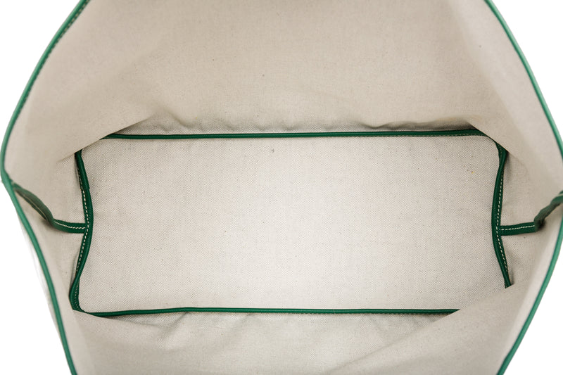 Goyard Green Goyardine Canvas Saint Louis Tote Bag PM