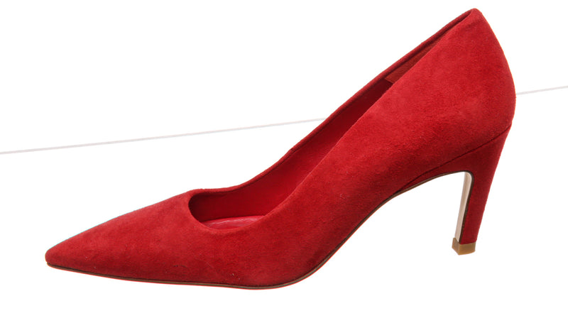 Good American Red Suede Pumps Size 5.5