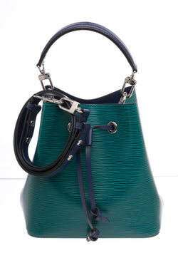 Louis Vuitton Blue & Green Epi Leather NeoNoe BB Shoulder Bag