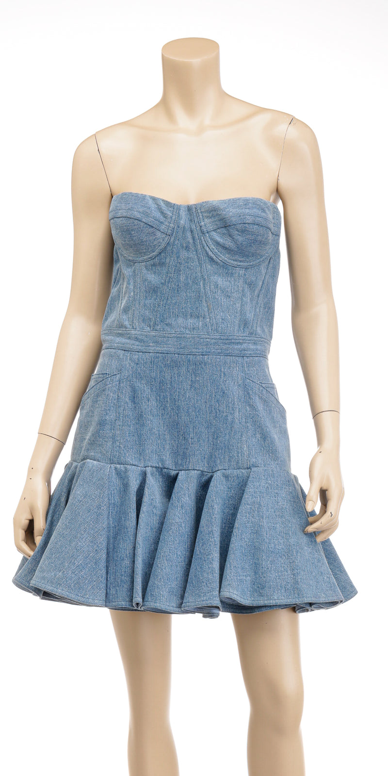 20 Outfits with Balmain Denim Dresses glamhere.com Balmain Denim Dress |  Denim mini dress, Dress, Denim dress